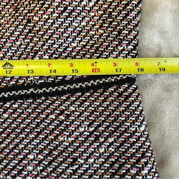 Talbots GROSGRAIN-TRIM TWEED Blazer Jacket Size 10P Petites Office Workwear - Picture 11 of 12